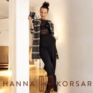 Hannah Kira Striped Open Cardigan